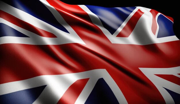 Pixar Style: A Perfect Close-Up of the British Flag