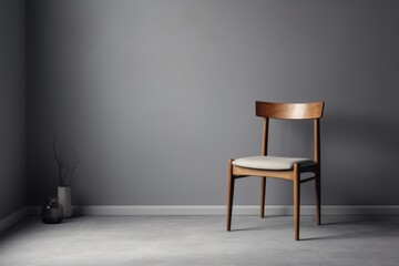 Pure and Minimal: A Chair and Blank Frame in Harmony