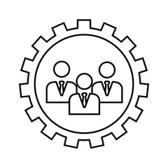 Team Vector icon set. Teamwork illustration sign collection. chat symbol. communication logo.