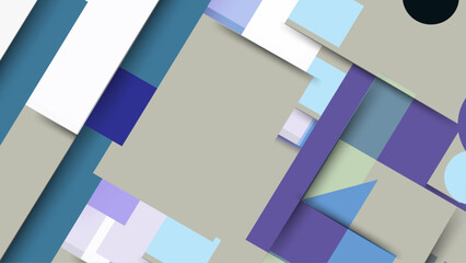 Pastel grey, purple and blue geometric background design