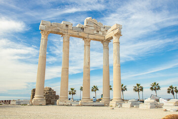 Majestic ruins whisper stories of ancient splendor at Apollon Temple.