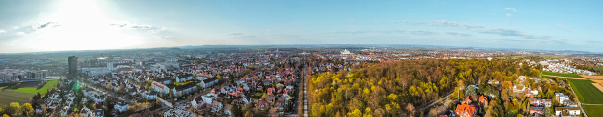 Fototapeta premium Ludwigsburg Panorama von oben