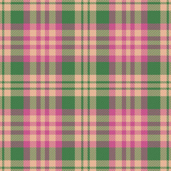 Texture check background. Textile vector plaid. Seamless fabric tartan pattern.
