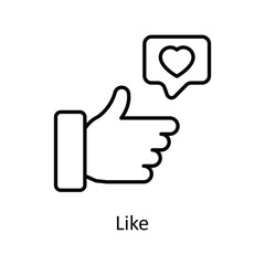 Like  Vector Fill outline Icons. Simple stock illustration stock