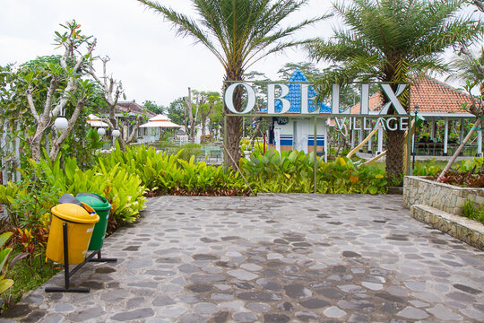 Obelix Village sign board. Yogyakarta 23 February 2023