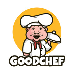 logo chef mascot cartoon illustrations