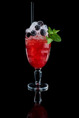 Cocktail with berries