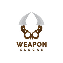 Kerambit Logo, Indonesia Fighting Weapon Vector, Ninja Fighting Tool Simple Design, Template Illustration Symbol Icon