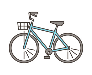 Vector illustration of a cute bicycle.
