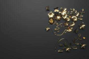  greeting card, 3D rendering of celebrations on special days