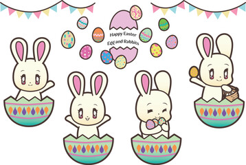 イースターラビットとイースターエッグ