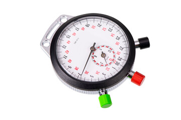 isolated stop watch with clock hands