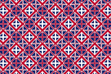Geometric pattern in the colors of the national flag of United Kingdom. The colors of United Kingdom.