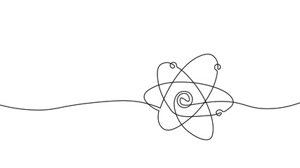 Atom structure science sign. E-learning distance graduate online concept. Low poly 3D render physics chemistry design banner template. Internet education course degree vector illustration © LuckyStep