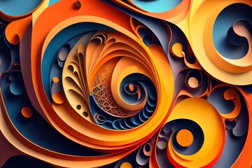 Computer generated image. Fractal background. Abstract spirals. Seamless pattern. Beautiful background for greetings card, flyers, invitation, posters, brochure, banners, calendar.