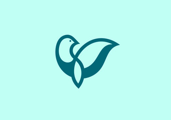 Obraz premium minimal concept for flying bird dance