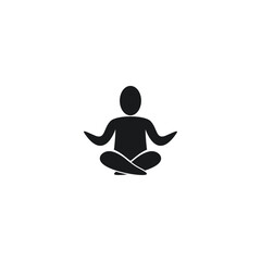 best yoga silhouette design vector