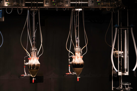 HOBART, TAS, AUSTRALIA - MARCH 02 2023: Cloaca by Wim Delvoye is a smelly artwork in The Museum of Old and New Art (MONA), a controversial machine that simulates the gastrointestinal process. Detail