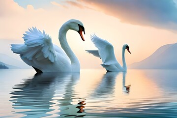 True love of swans, Generative AI