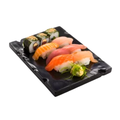 Foto op Plexiglas sushi on a plate © Hound