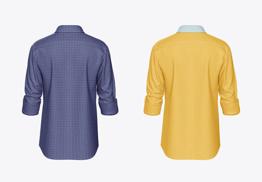 Rolled Up Dress Shirt Mockup