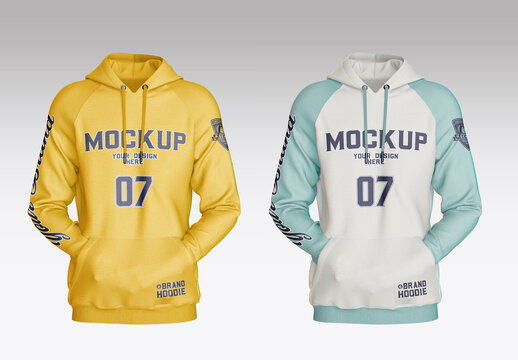 Sweatshirt Hoodie With Hands in Pockets Mockup