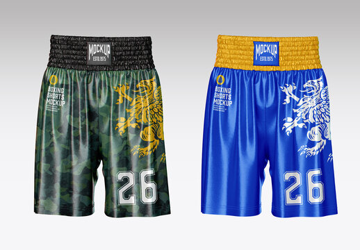 Boxing Shorts Mockup
