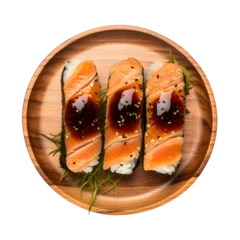 Zelfklevend Fotobehang sushi on a plate © Hound