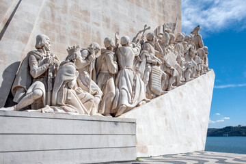 Monument to the Discoveries (Padrao dos Descobrimentos) by the Tagus River bank, Belem, Lisbon, Portugal