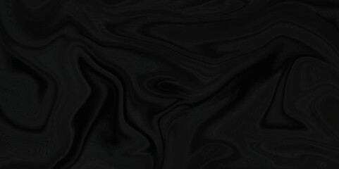 Black silk background. Black satin background texture. Abstract background luxury cloth or liquid wave or wavy folds of grunge silk texture material or shiny soft smooth luxurious.