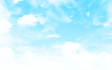 beautiful land air atmosphere bright blue sky background abstract clear texture with white cloud.