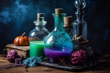 Obraz na płótnie Canvas Enchanting Witchcraft Potion in Colorful Fairy Tale Style, Generative AI