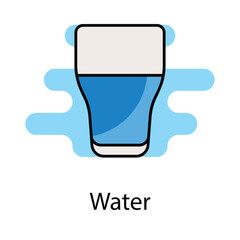 Water icon. Suitable for Web Page, Mobile App, UI, UX and GUI design