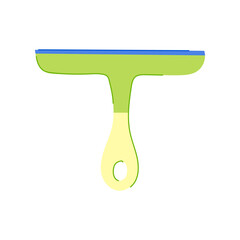window squeegee glass cartoon vector illustration