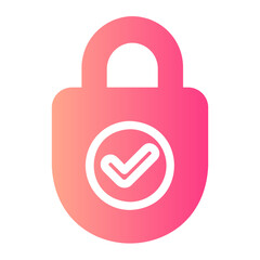 lock gradient icon