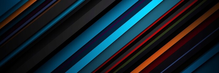 Obraz premium Colorful strips line layer background in modern style on golden background. Elegant decoration. Fabric pattern. Modern ai art. Dark luxury texture. Technology background.