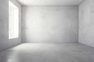 background light interior bright window room home design wall white floor empty. Generative AI.