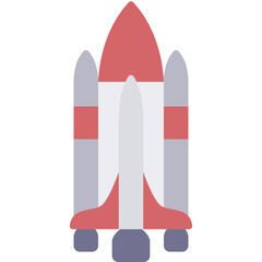 spaceship flat icon