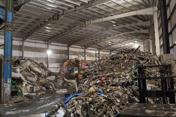 Recycling centre, scrap, 