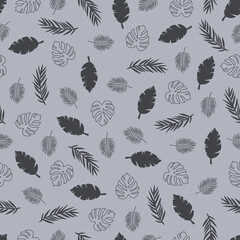 Pattern from different types of leaves
