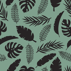 Pattern from different types of leaves
