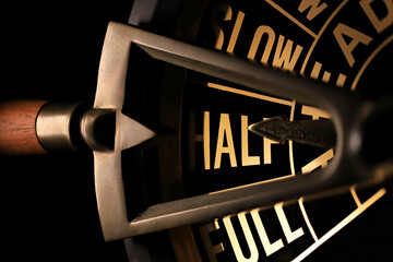 engine order telegraph in half ahead position © Björn Wylezich