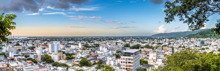 Fototapeta na wymiar Port-Louis Capital Mauritius Summer 2023 Africa
