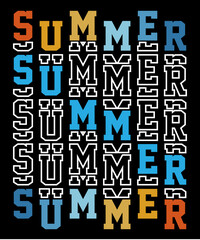 Summer T shirt design