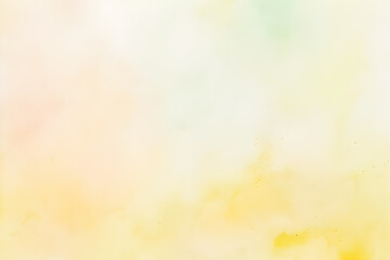 Yellow Watercolor Abstract Background With Bokeh