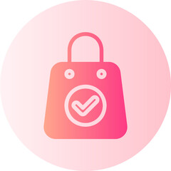 shopping bag gradient icon