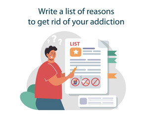 Write a list of reasons to get rid of your addiction or bad habit. Toxic