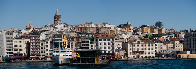Obraz premium Panorama at Turkey Bosphorus on a sunny day