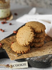 nuts cookies with nuts paste