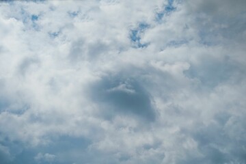 Scenic cloudscape on a sunny day